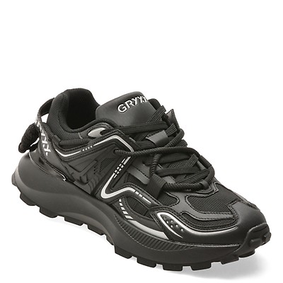 Pantofi sport GRYXX negri, 2508, din material textil