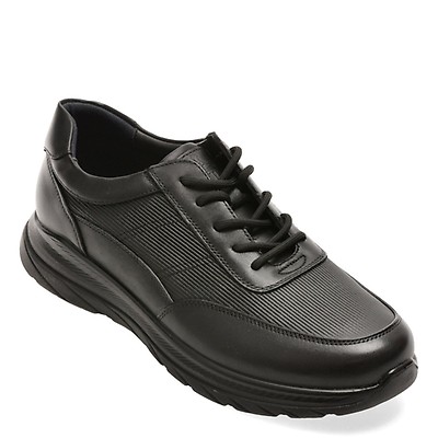 Pantofi sport OTTER negri, HT3, din piele naturala