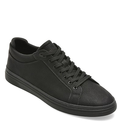 Pantofi sport SKECHERS alb-negru, HOTSHOT, din piele naturala