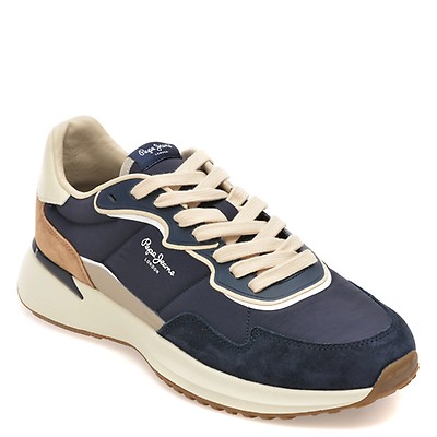 Pantofi sport PEPE JEANS bleumarin, MS60022, din material textil