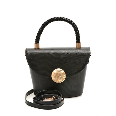Geanta ALDO neagra, ODSOLETTA 006, din piele ecologica