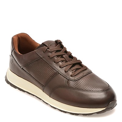 Pantofi sport CLARKS maro, RADWELL TIE, din piele naturala