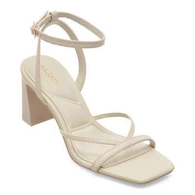 Sandale elegante ALDO albe, STELLARE 121, din piele naturala