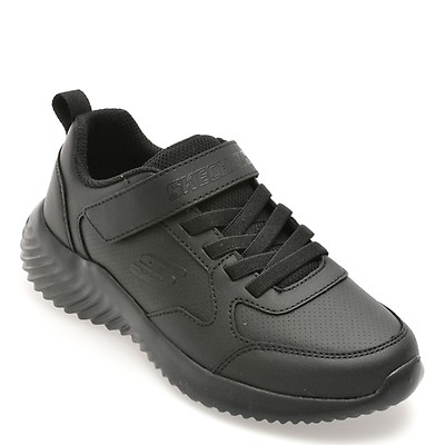 Pantofi sport SKECHERS negri, BOUNDER, din piele ecologica