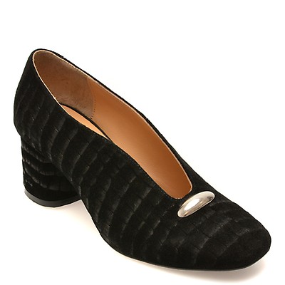 Pantofi eleganti EPICA negri, 3671872, din piele intoarsa