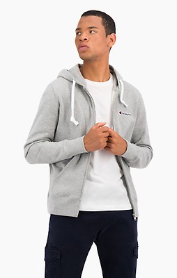 Champion hoodie, embroidered logo