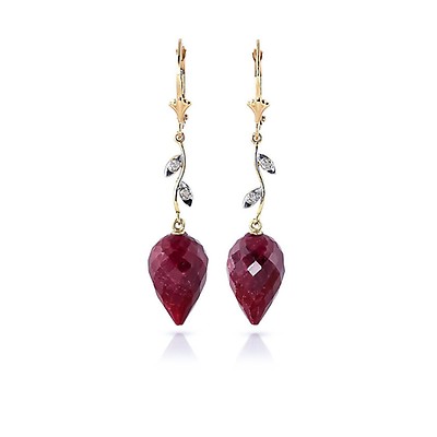 Ruby Earrings 1.1ctw in 9ct Gold | QP Jewellers