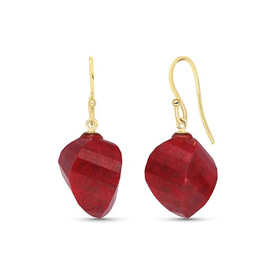 Ruby Earrings 1.1ctw in 9ct Gold | QP Jewellers