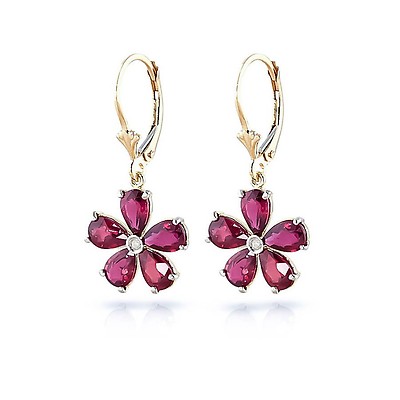 Ruby Earrings 1.1ctw in 9ct Gold | QP Jewellers