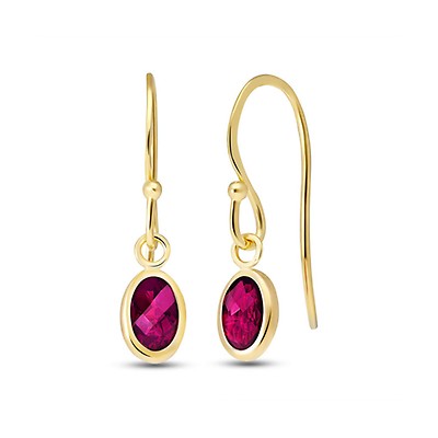 Ruby Earrings 1.1ctw in 9ct Gold | QP Jewellers