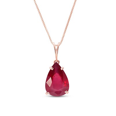 Rose gold ruby on sale pendant