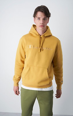 Mens yellow hotsell champion hoodie