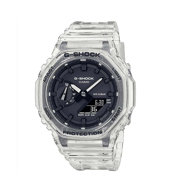 Casio Men's G-Shock Date Solar Resin Strap Watch, Black GA-2100-1A1ER at  John Lewis & Partners