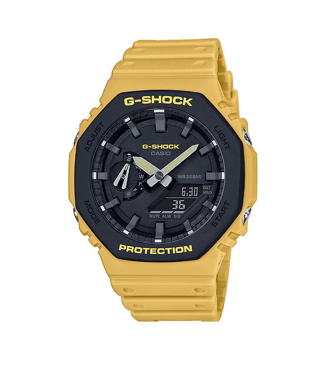 Casio Men's G-Shock Date Solar Resin Strap Watch, Black GA-2100-1A1ER at  John Lewis & Partners