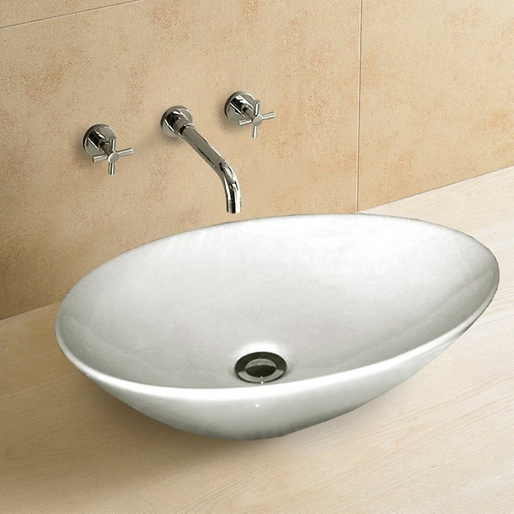Lavabo de porcelana de sobre encimera Roca A32722E000