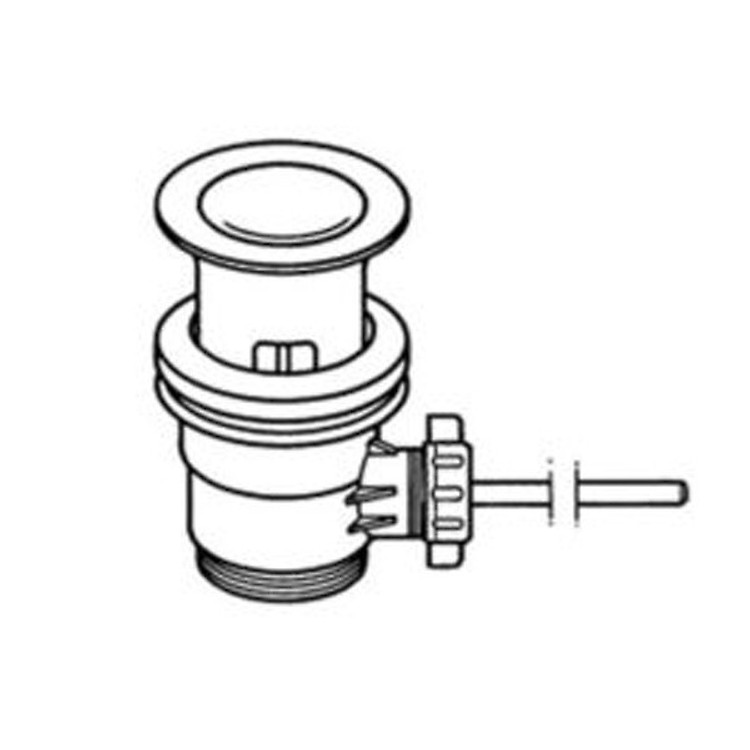 Desagüe automático lavabo bidet tapón completo con y envejecido Galindo