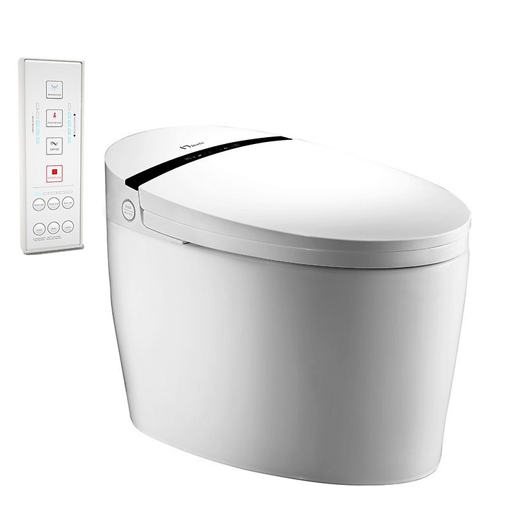 panel lateral WC automático con todas las opciones Desineo Tapa de inodoro japonés con mando a distancia 