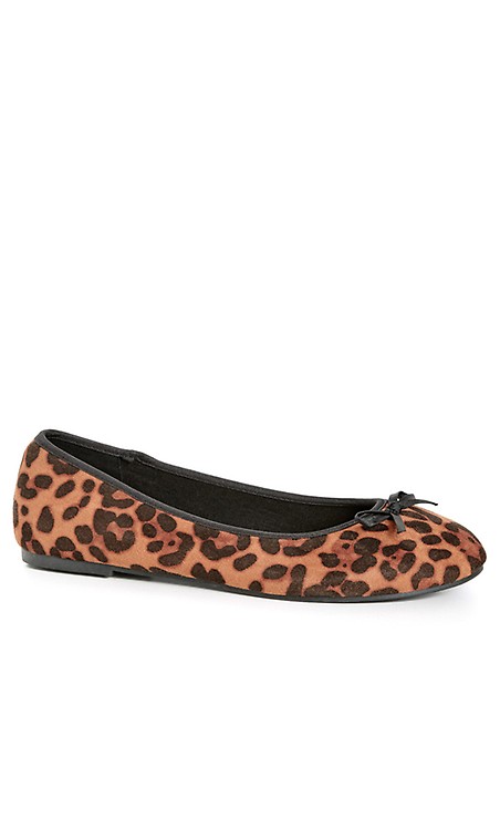 wide leopard flats