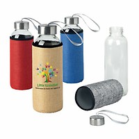 2 Neopren-Hüllen Für 625 Ml Flaschen – Isoliert, Mit Schultergurt, In Blume & Schwarz