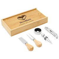 Edelstahl Salatschssel inkl Bambus Besteck als Giveaway | HACH