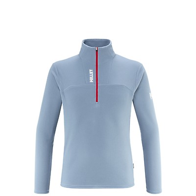 Polaire Technique Millet Intense Homme - Grid Intérieur, 1/2 Zip, Coupe Active, Pour Course Et Randonnée