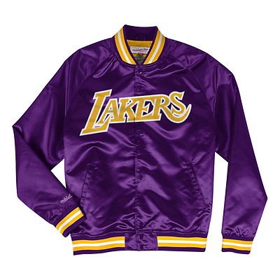 Mitchell & Ness Lightweight Los Angeles Lakers Satin Jacket Purple