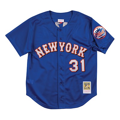 MLB New York Mets (Mike Piazza) Men's Cooperstown Baseball Jersey