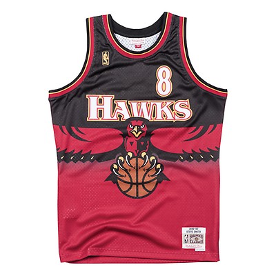 Vintage Dikembe Mutombo Big Logo Hawks Champion Basketball Jersey Men's 52  2XL