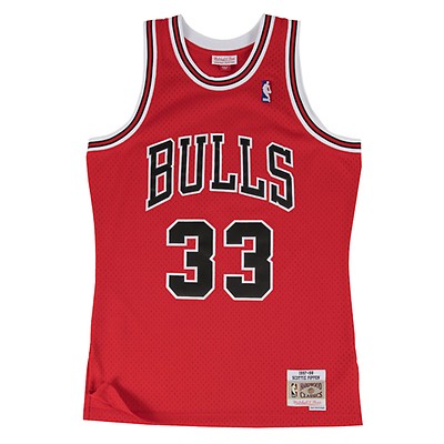 Mitchell & Ness Swingman Chicago Bulls Road 1997-98 Dennis Rodman Jersey, Red