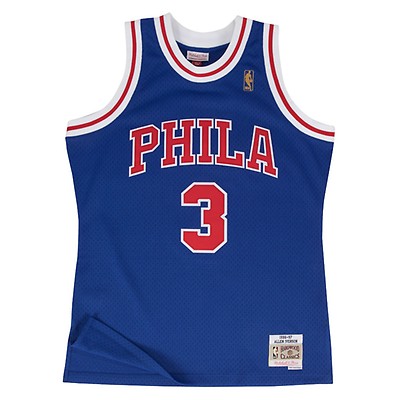 Philadelphia 76ers # Game Issued White Shorts 44 DP31888