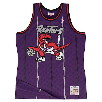 Framed Tracy McGrady Toronto Raptors Autographed 1998 White Mitchell & Ness  Authentic Jersey