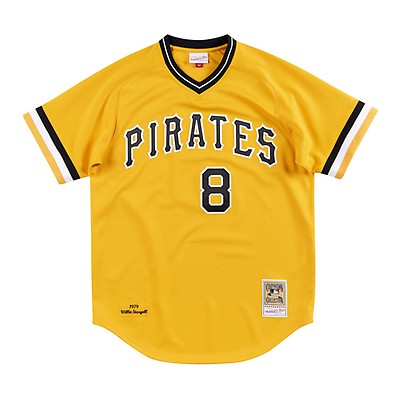 Men's Mitchell & Ness Willie Stargell Black Pittsburgh Pirates 1982 Authentic Cooperstown Collection Mesh Batting Practice Jersey, Size: XL