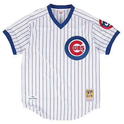 Men’s Chicago Cubs Ryne Sandberg Mitchell & Ness White Authentic Jersey - S