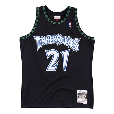 Mitchell & Ness Kevin Garnett Minnesota Timberwolves Black Hardwood Classics 1997-98 Authentic Jersey