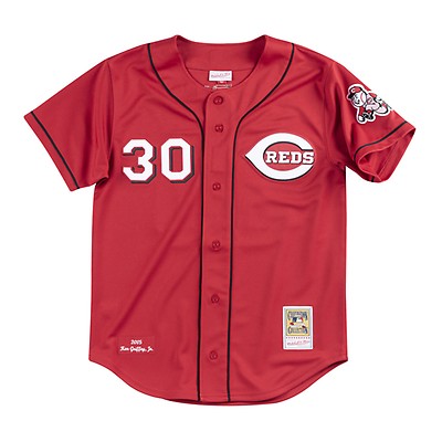 Men's Mitchell & Ness Cincinnati Reds MLB Ken Griffey Jr. 2000 Button Front  Baseball Jersey