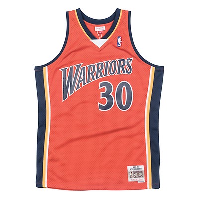 Youth Golden State Warriors Stephen Curry Mitchell & Ness Navy 2009-10  Hardwood Classics Swingman Throwback Jersey