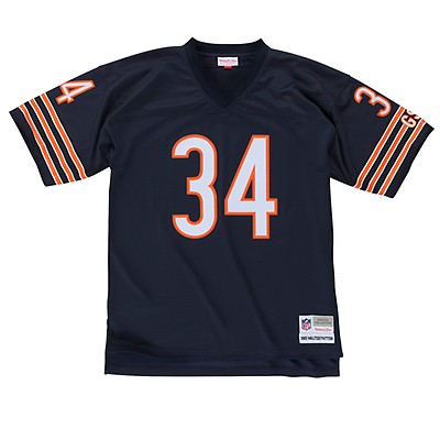 Men's Mitchell & Ness Walter Payton Black Chicago Bears Retired Player Name & Number Mesh Top