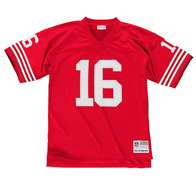 Men's Mitchell & Ness Deion Sanders Scarlet San Francisco 49ers Legacy Replica Jersey Size: 4XL