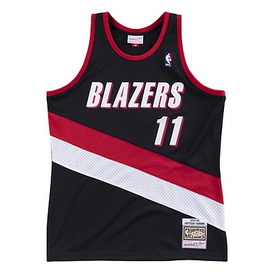 Mitchell & Ness NBA Portland Trail Blazers authentic warm up jacket in black