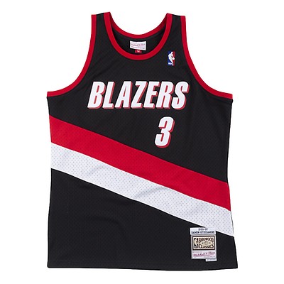 Men's Mitchell & Ness Rasheed Wallace Black Portland Trail Blazers 1999-00 Hardwood Classics Swingman Jersey