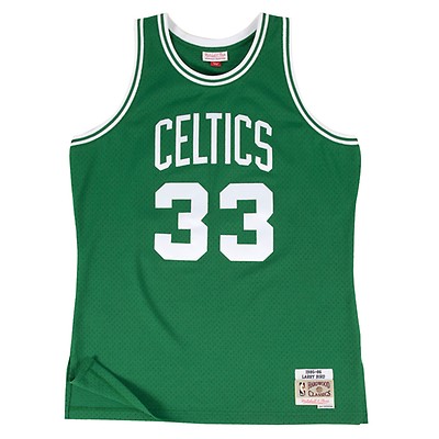 Boston Celtics Larry Bird Autographed Black Mitchell & Ness Gold Toile  Swingman Jersey Size XXL Beckett BAS Stock #177717 - Mill Creek Sports