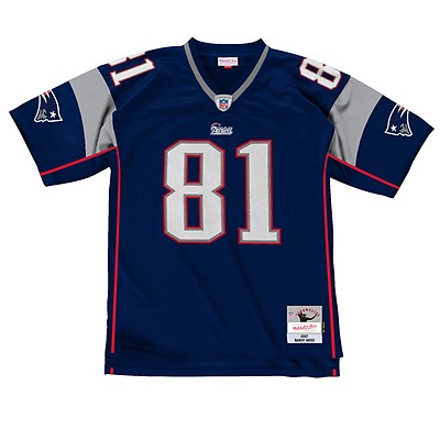 Men's Mitchell & Ness Tedy Bruschi Royal New England Patriots Legacy Replica Jersey Size: Small