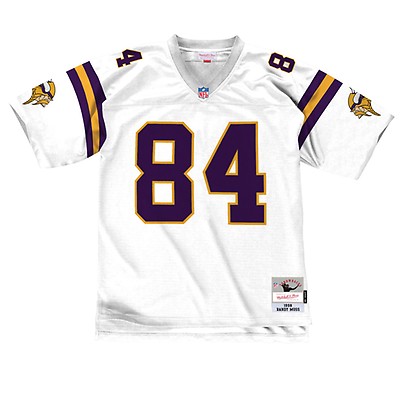 Men's Mitchell & Ness Randy Moss White Minnesota Vikings Legacy Replica Jersey Size: Small