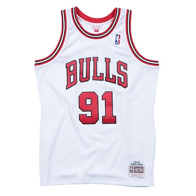 Mitchell and Ness Dennis Rodman 91 Swingman Chicago Bulls Jersey, Get your  collectible Chicago Bulls gear at select Chicago area City…