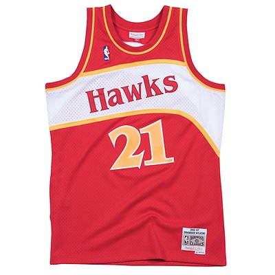 Nba Atlanta Hawks #21 Wilkins Throwback Basketball Jersey