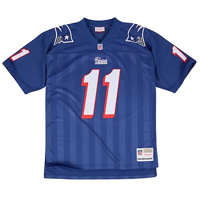 Men's Mitchell & Ness Tedy Bruschi Royal New England Patriots Legacy Replica Jersey Size: Small