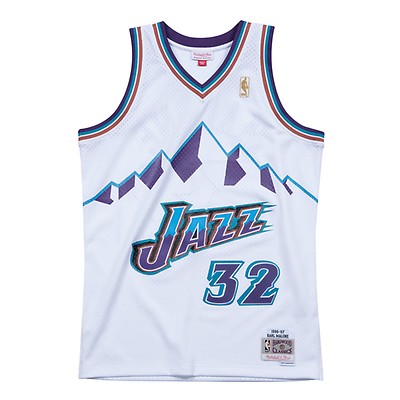 Youth Mitchell & Ness Karl Malone Purple Utah Jazz 1991-92 Hardwood  Classics Swingman Throwback Jersey