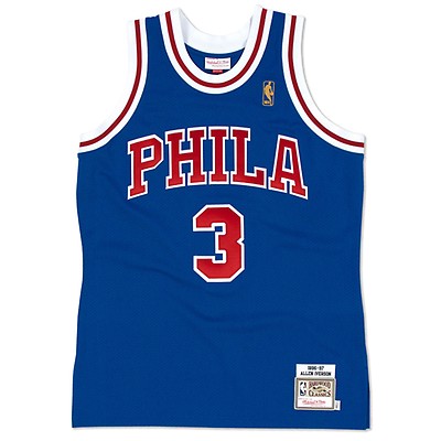 Mitchell & Ness NBA Philadelphia 76ers Allen Iverson Stitched Jersey Size  48