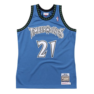 Mitchell & Ness Kevin Garnett Minnesota Timberwolves Blue 1995-96 Hardwood Classics Authentic Player Jersey Size: Large