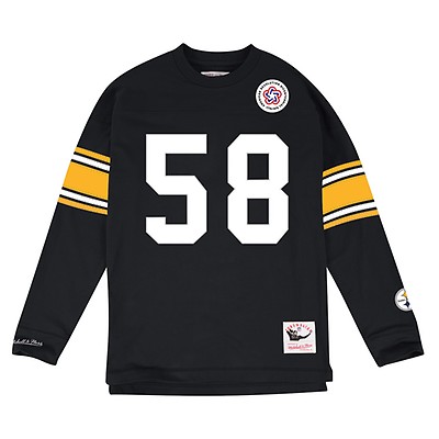 Men's Mitchell & Ness Franco Harris Black Pittsburgh Steelers Legacy Replica Jersey Size: Small